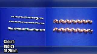 สายเคเบิลเดดเอนด์ชุบสังกะสีขนาด 10-20 มม. ปลอดภัย